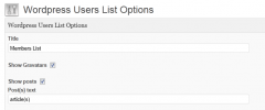 Wordpress Users List screenshot 1