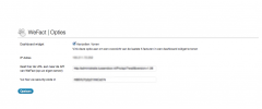 Wordpress WeFact plugin screenshot 1