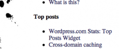WordPress.com Stats: Top Posts Widget screenshot 1