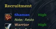 WOW Recruitment Widget screenshot 1
