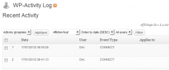 WP-Activity screenshot 2