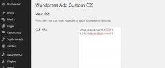 WP Add Custom CSS screenshot 1