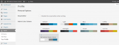 WP Admin Classic Colors screenshot 2