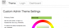 WP-Admin Customizer screenshot 2