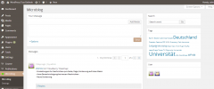 WP Admin Microblog screenshot 1