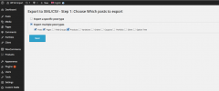 Export WordPress data to XML/CSV screenshot 1