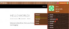 WordPress All In One Admin Bar screenshot 1