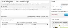WP Announce screenshot 2