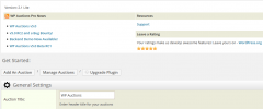 WordPress Auction Plugin screenshot 1