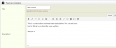 WordPress Auction Plugin screenshot 3