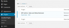 WP Author, Date and Meta Remover screenshot 1