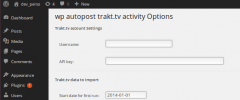 wp autopost trakt.tv activity screenshot 4