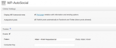 WP-AutoSocial screenshot 1