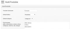 WP-AutoYoutube screenshot 1