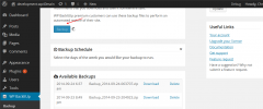WP Backitup screenshot 2
