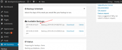 WP Backitup screenshot 3