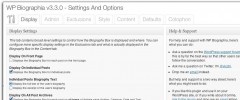 WP Biographia screenshot 1
