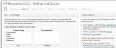 WP Biographia screenshot 2