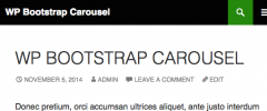 WP Bootstrap Carousel screenshot 1