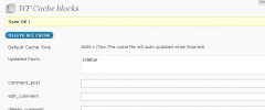 WP Cache Blocks screenshot 2