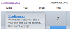 WP-Cat2Calendar screenshot 1