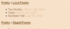 WP Categories and Posts screenshot 1