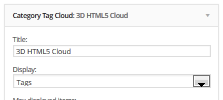 WP Category Tag Cloud screenshot 1