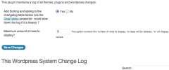 WP Changes Tracker screenshot 1