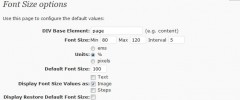 WP-chgFontSize screenshot 1