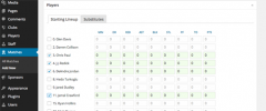 WP Club Manager screenshot 2