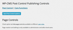 WP-CMS Post Control screenshot 1