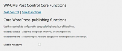 WP-CMS Post Control screenshot 2