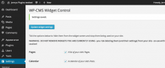 WP-CMS Widget Control screenshot 1