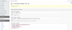 WP Comment Notifier For All screenshot 1