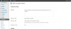 WP Cookies Alert screenshot 1