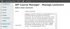 WP Course Manager screenshot 2