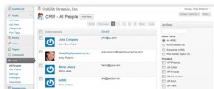 WP-CRM - Customer Relations Management for WordPress screenshot 1