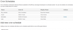 WP Crontrol screenshot 2