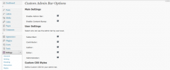WP Custom Admin Bar screenshot 1