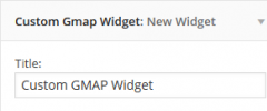 WP Custom GMAP Widget screenshot 1