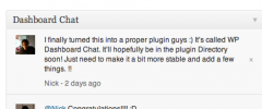 WP Dashboard Chat screenshot 1
