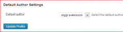 WP Default Author screenshot 1