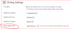 WP Default Author screenshot 2