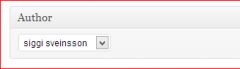 WP Default Author screenshot 3