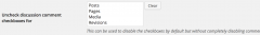 WP Disable Comments screenshot 2