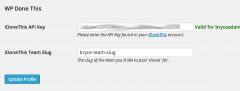 WP Done This screenshot 1