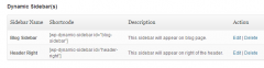 WP Dynamic Sidebar screenshot 2