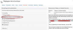 WP e-Commerce Chèque Virement Bancaire screenshot 1