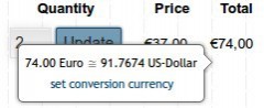 WP E-Commerce currency helper screenshot 1