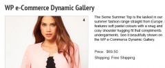 WP e-Commerce Dynamic Gallery screenshot 1